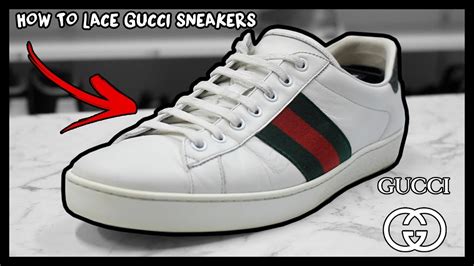 factory lace Gucci ace sneakers